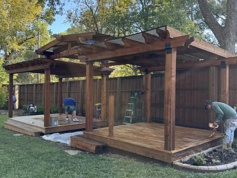 Wood Fence Installation outdoor living contractor